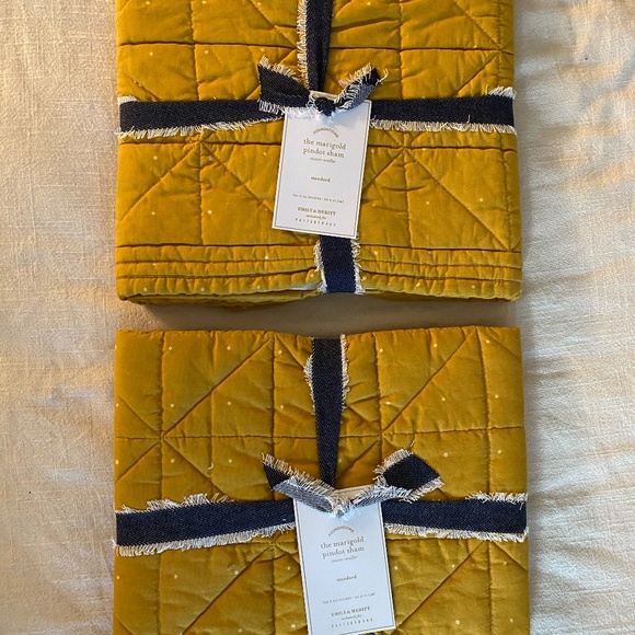 Pottery Barn Marigold Pindot Sham NWT - Picture 1 of 4